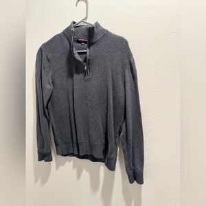 Michael Kors Charcoal Zip-Up Sweater